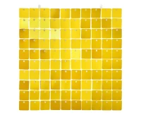 Decorative gold panel, transparent background, 30x30 cm / 100 squares
